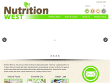 Tablet Screenshot of nutritionwest.com